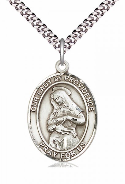 Our Lady of Grace of Providence Patron Saint Medal - Pewter