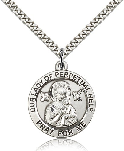 Our Lady of Perpetual Help Medal - Sterling Silver