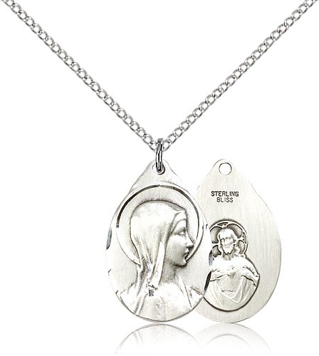 Sorrowful Mother Pendant - Sterling Silver