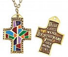 I Have Called You By Name Multi-Colored Cross Pendant