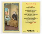 St. Emily Laminated Prayer Card