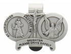 St. Christopher & Guardian Angel Protect My Daughter Visor Clip