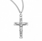 Women's Simple Edge with Etching Crucifix Necklace