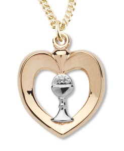 Heart Shaped Pendant with Chalice Centerpiece [REC0002]