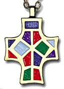 I Have Called You By Name Multi-Colored Cross Pendant [TCG0297]