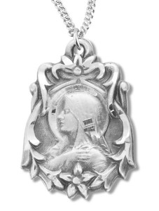 Madonna and Child Medal Sterling Silver [REM2108]