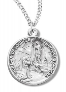 Our Lady of Lourdes Medal Sterling Silver [REM2092]