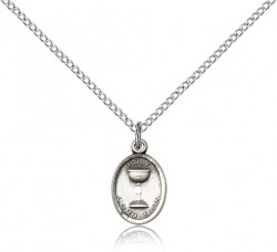 Oval Chalice First Communion Pendant [BC0032]