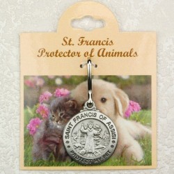 St. Francis Engravable Pewter Pet Medal - Large [MVPM001]