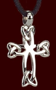 Stainless Steel Celtic Knot Cross Pendant - 1“ H [TSG1001]
