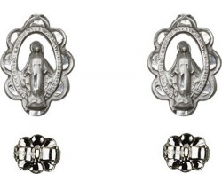 Sterling Silver Miraculous Post Earrings [BC0118]