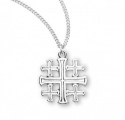 Women's Jerusalem Cross Pendant with Chain [HM0847]