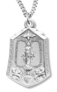 Women's Miraculous Pendant Immaculate Heart Dove [HM0719]