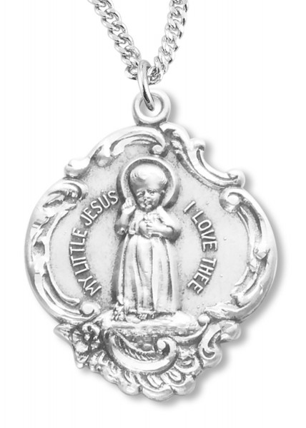 Baby Jesus Medal Sterling Silver - Sterling Silver