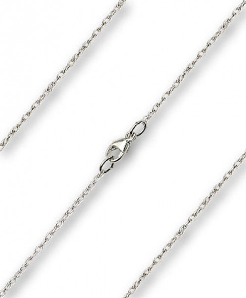 Dainty Rope Chain w. Clasp Multiple Lengths Metals - Sterling Silver