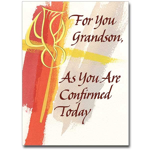 For You GRANDSON as You are Confirmed Today - Multi-Color