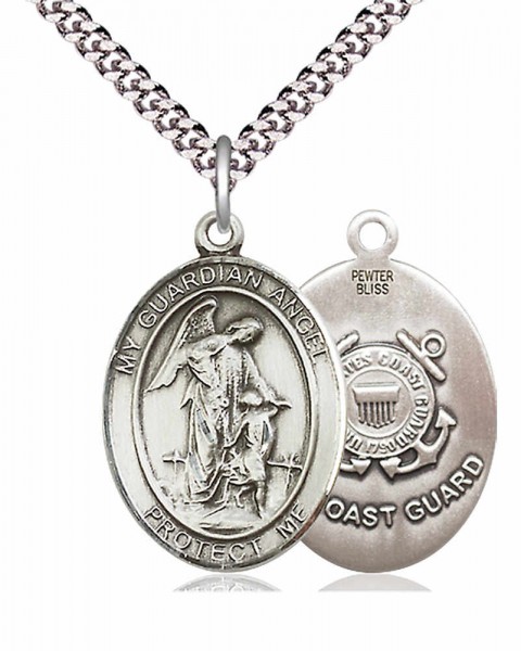 Guardian Angel Coast Guard Medal - Pewter