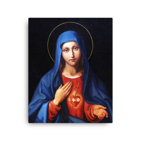 Immaculate Heart Mary Mother of God Ready to Frame - Canvas