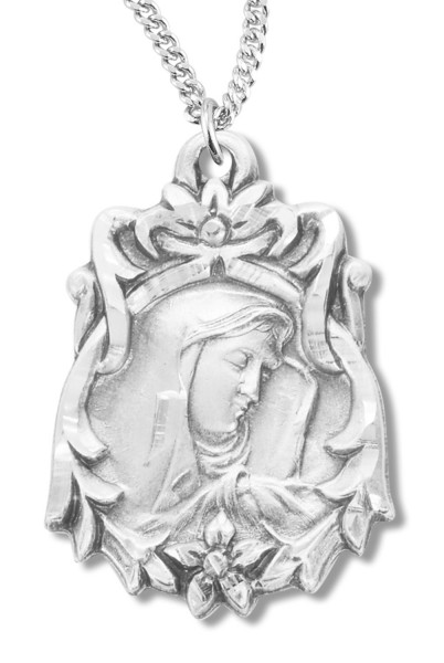 Our Lady of Sorrows Medal Sterling Silver - Sterling Silver