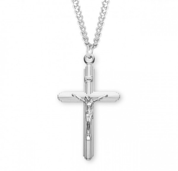 Men's Classic Crucifix Pendant Sterling Silver - Sterling Silver
