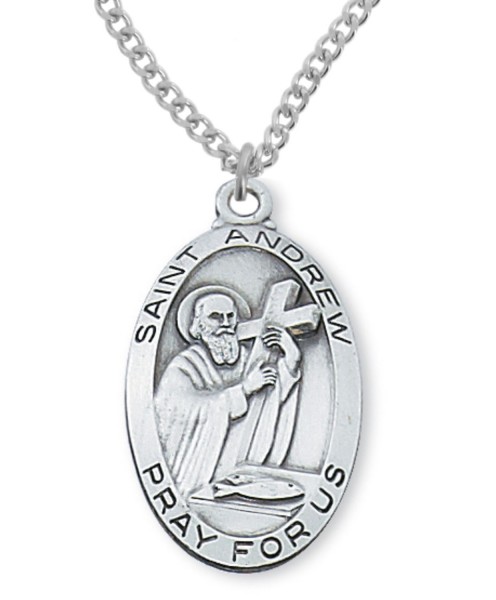 Men's St. Andrew Medal Sterling Silver - Silver