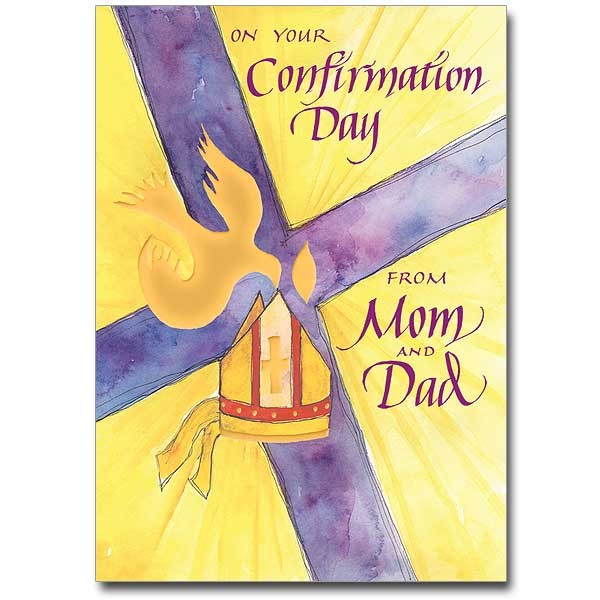 On Your Confirmation Day from Mom and Dad Greeting Card - Multi-Color