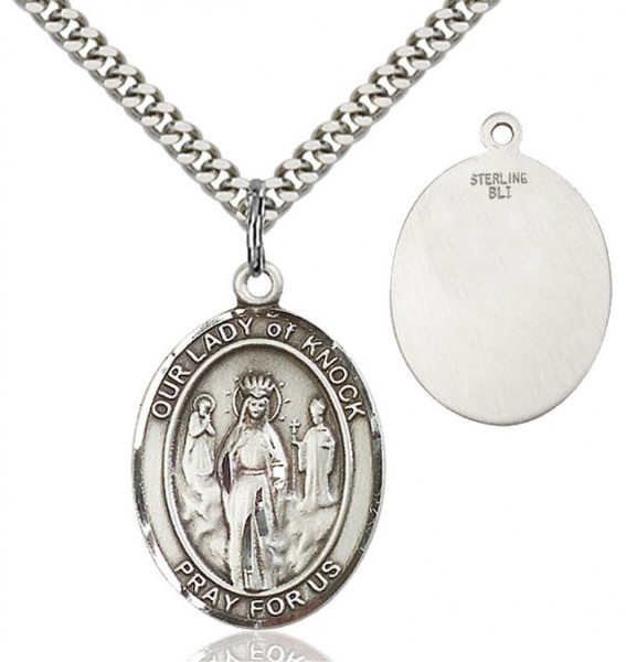 Our Lady of Grace of Knock Patron Saint Medal - Sterling Silver