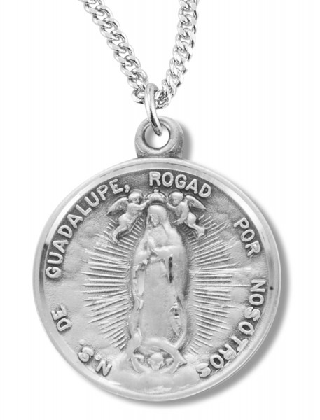 Our Lady of Guadalupe Medal Sterling Silver - Sterling Silver
