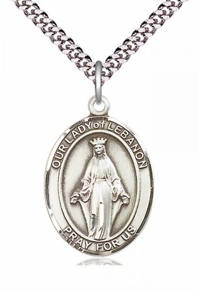 Our Lady of Lebanon Pendant - Pewter