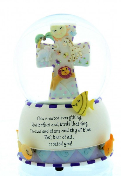 God Created Everything Musical Water Globe - Multi-Color