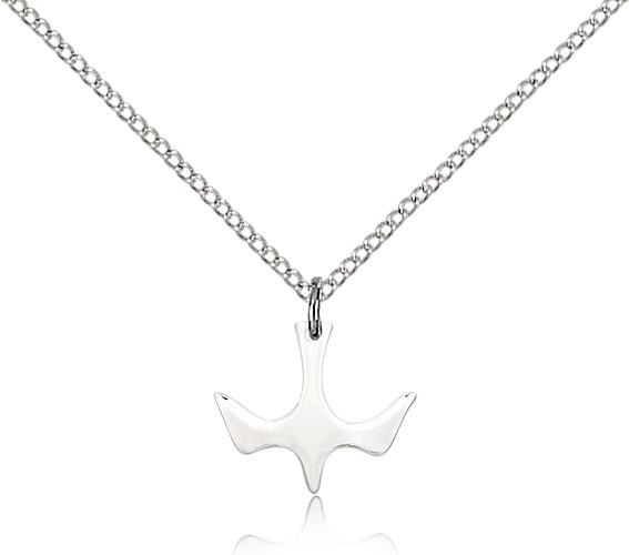 Small Holy Spirit Medal - Sterling Silver