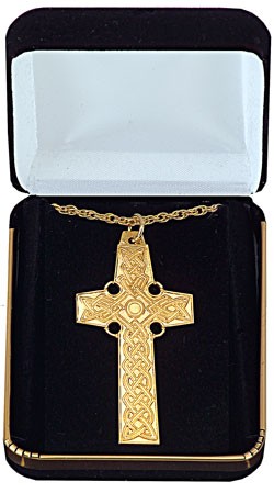 Pectoral Celtic Cross Pendant - Gold