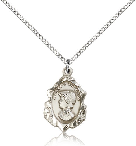 Women's St. Elizabeth Ann Seton Medal - Sterling Silver