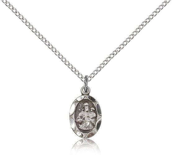 Youth Size Charm Medal of St. Joseph - Sterling Silver
