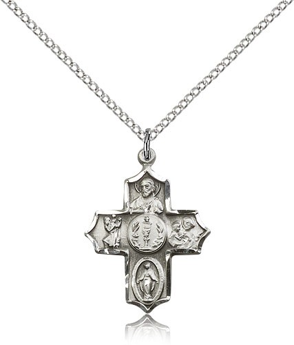 Chalice Center 4 Way Pendant - Sterling Silver