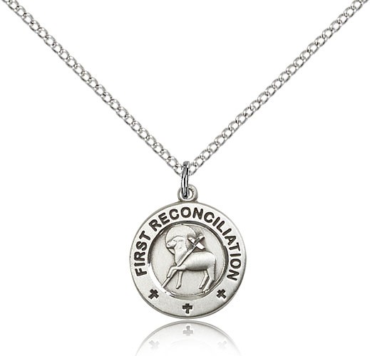 First Reconciliation Pendant - Sterling Silver