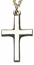 Women's Latin Cross Pendant, Pewter - Pewter