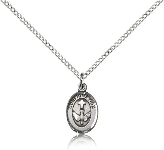Girl's Confirmation Medal - Sterling Silver