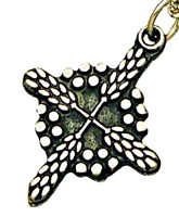 Wheat and Grapes Cross Pendant - Pewter