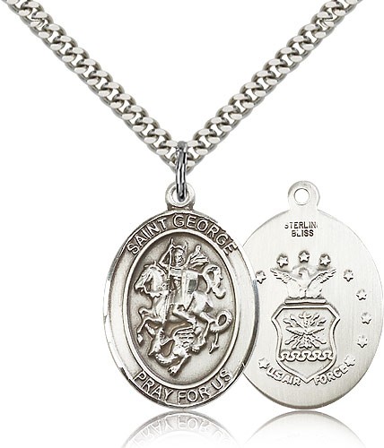 St. George Air Force Medal - Sterling Silver