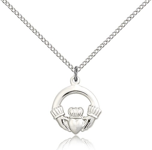 Claddagh Pendant - Sterling Silver