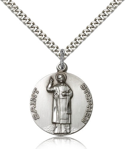 St. Stephen Medal - Sterling Silver