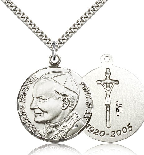 St. John Paul II Medal - Sterling Silver