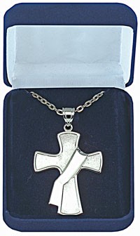 Deacon's Cross Pendant in Sterling Silver - Silver