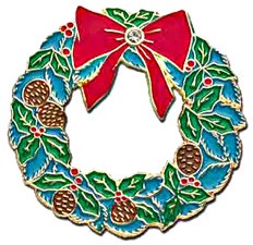 Wreath Pin - Multi-Color