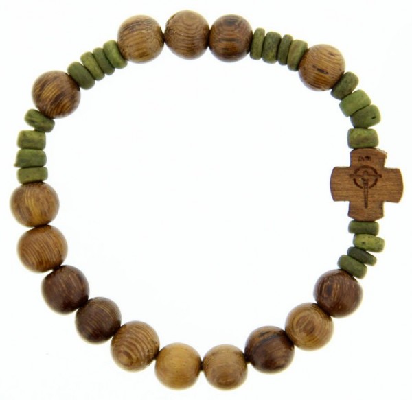 Wood Rosary Bracelet - 8mm - Light Brown