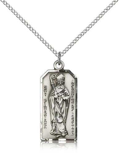 Women's St. Patrick Apostle of Ireland Pendant - Sterling Silver