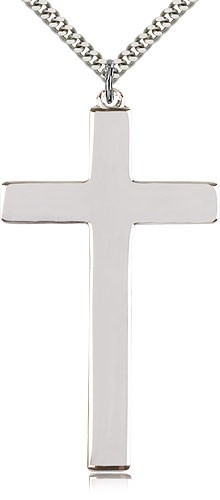 Men's Xtra Large Cross Pendant - Sterling Silver