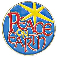 Peace on Earth Lapel Pin - Blue