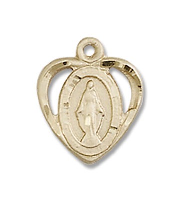 Baby Miraculous Medal - 14K Solid Gold
